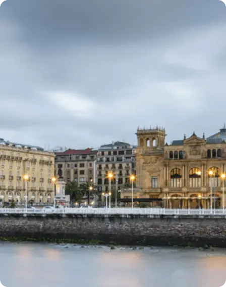 サン・セバスティアンのベル・エポック様式の建物