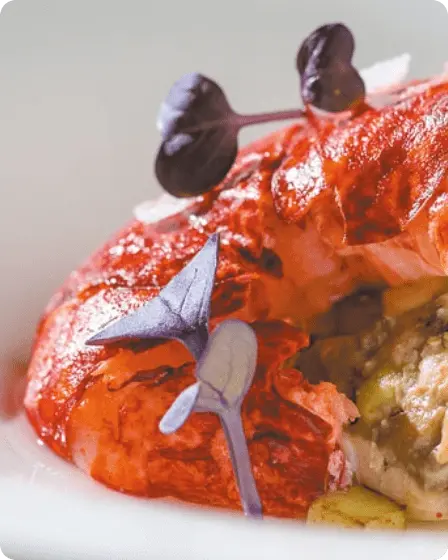 ミシュラン星付きレストランの美しいグルメ料理